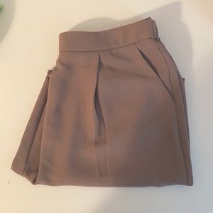 mauve high waisted slacks